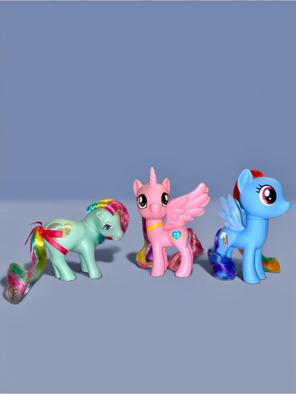 Vintage My Little Pony 6" Lot of 3 Princess Cadance, Rainbow Dash & Sunlight